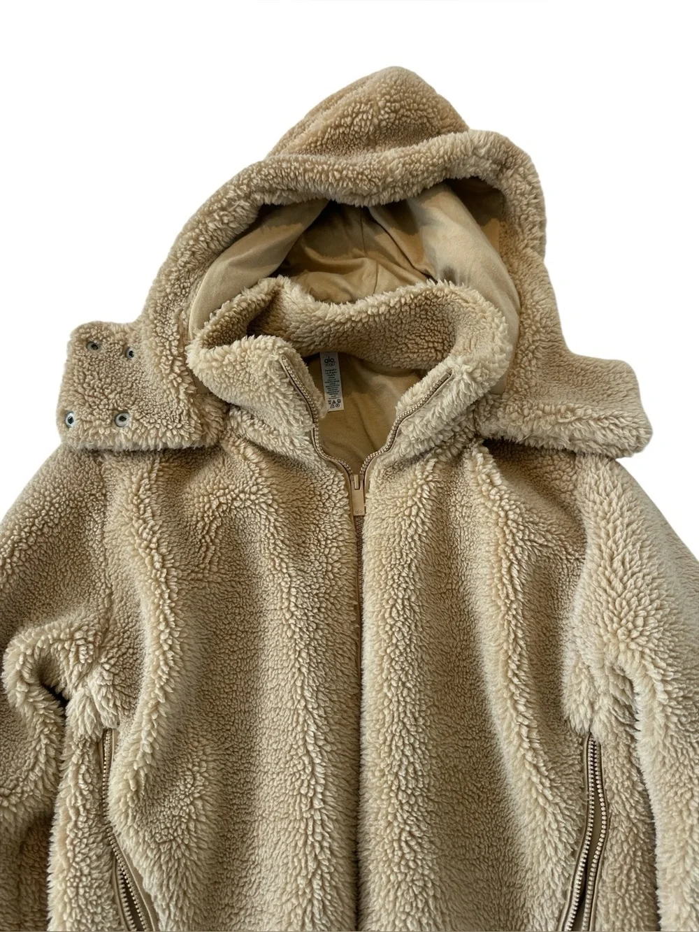 Alo Yoga Foxy Sherpa Jacket in Camel